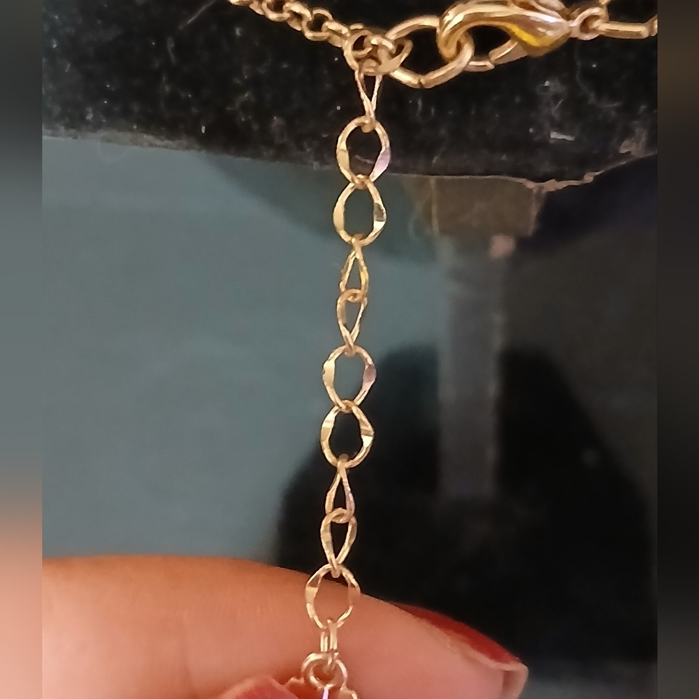 Monet gold tone Rhine stone necklace - Picture 8 of 11